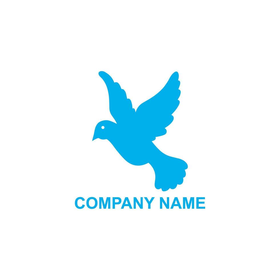 Flying bird dove logo vector