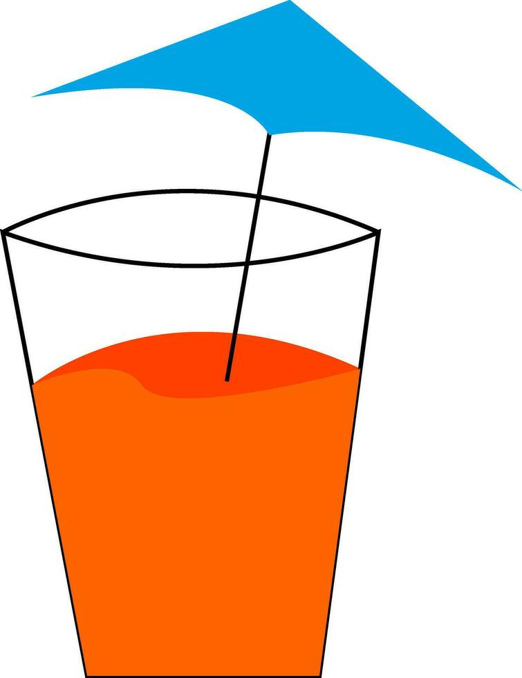 orange juice vector or color illustration