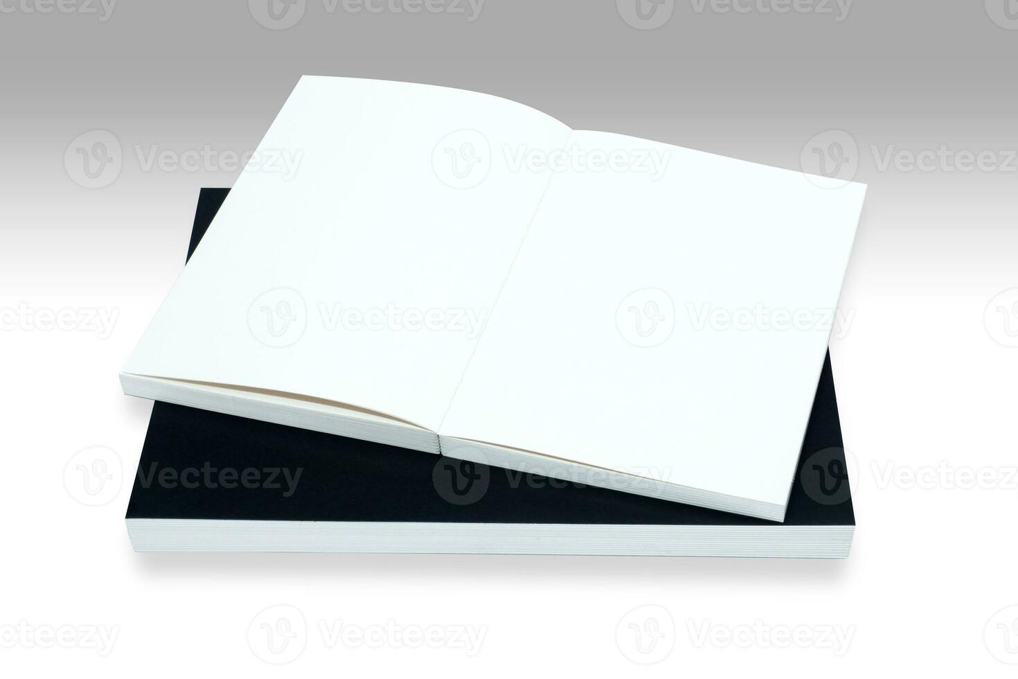Sketch book on white background. photo