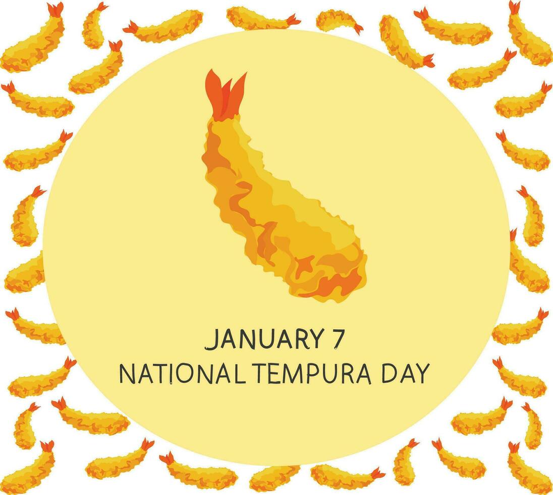 free vector National tempura day