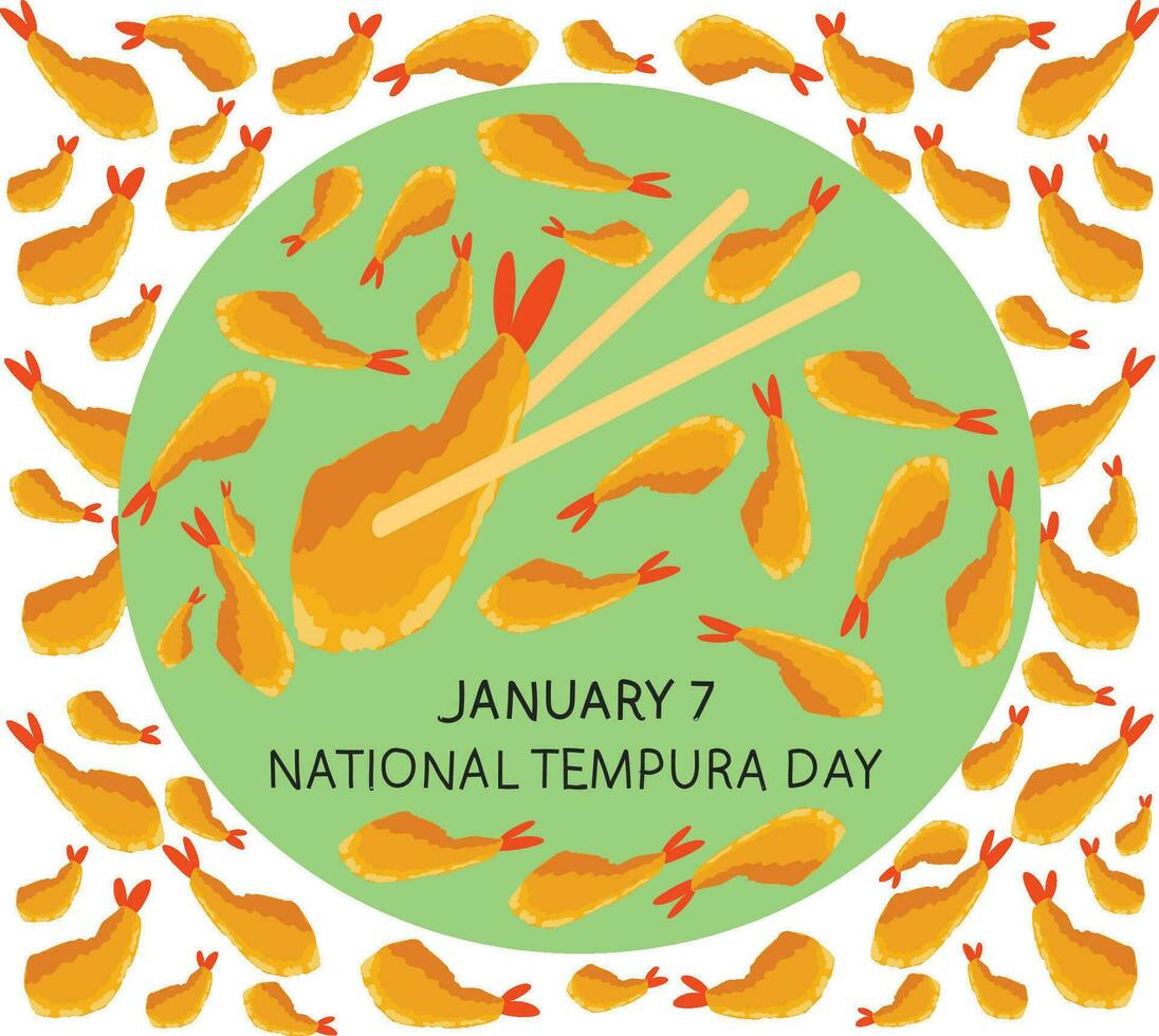 free vector National tempura day