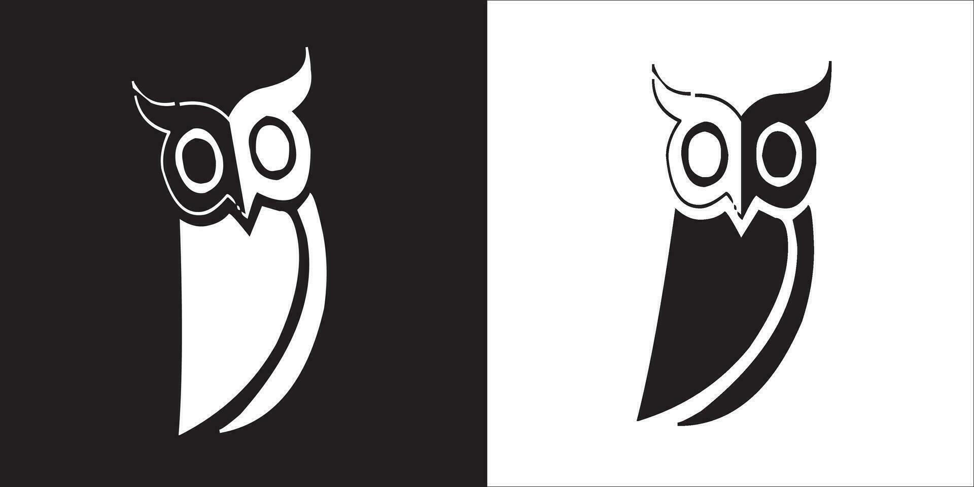 Illustration vector graphics of owl icon