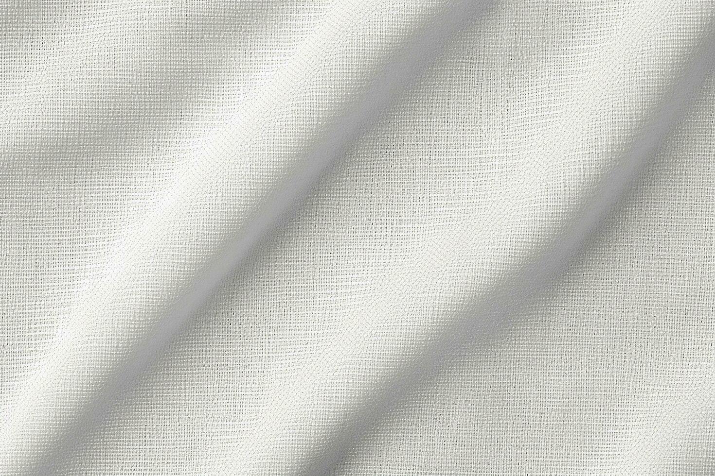 AI generated Fabric canvas woven texture white background photo
