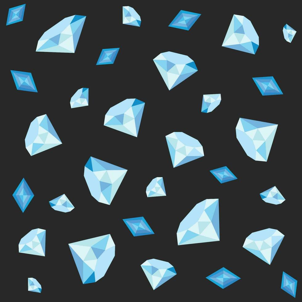 diamantes en modelo vector ilustración