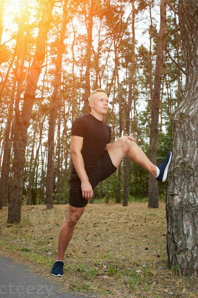 Run in the forest photo