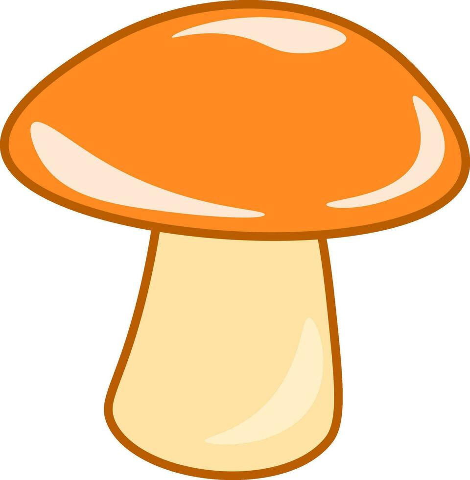 Mushroom vector or color illustration