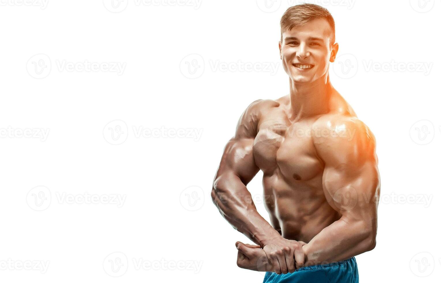 Image of muscle man posing in studio 35423075 Stock Photo at Vecteezy
