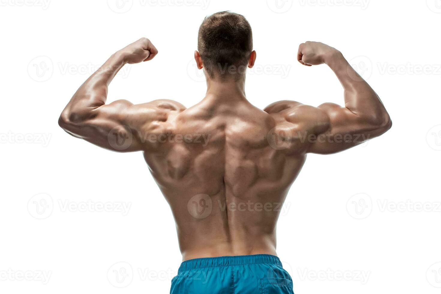 Image of muscle man posing in studio photo