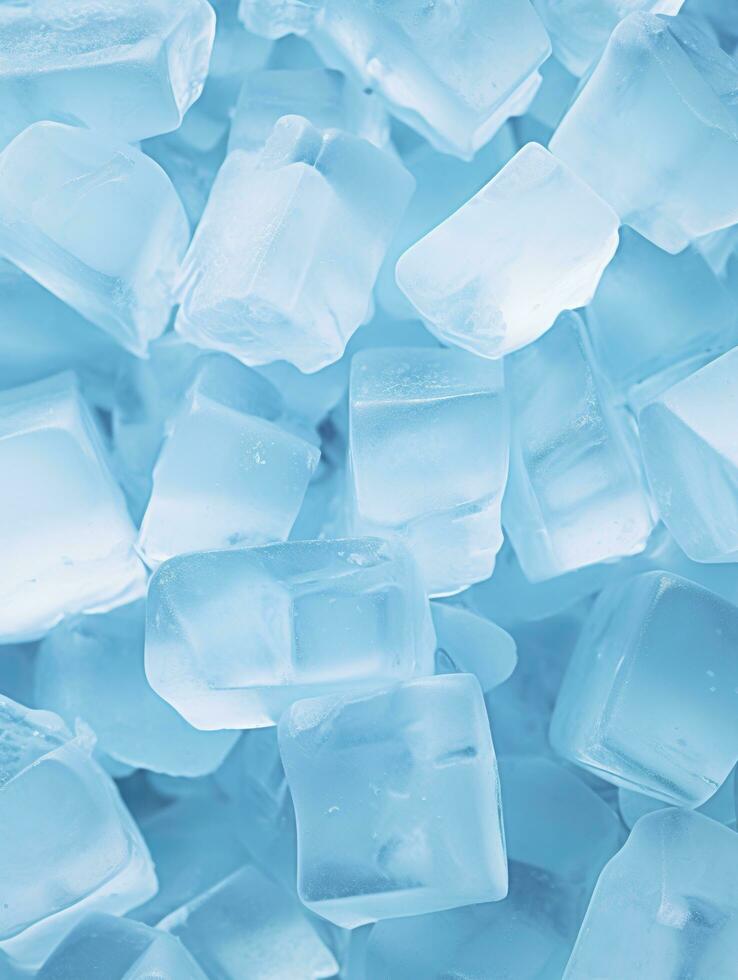 AI generated Ice cube background, ice cube texture, or background. AI Generated photo