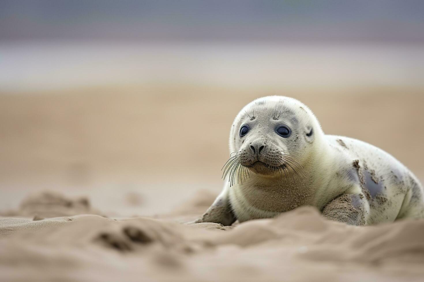 AI generated Harbor seal cub. AI Generated photo