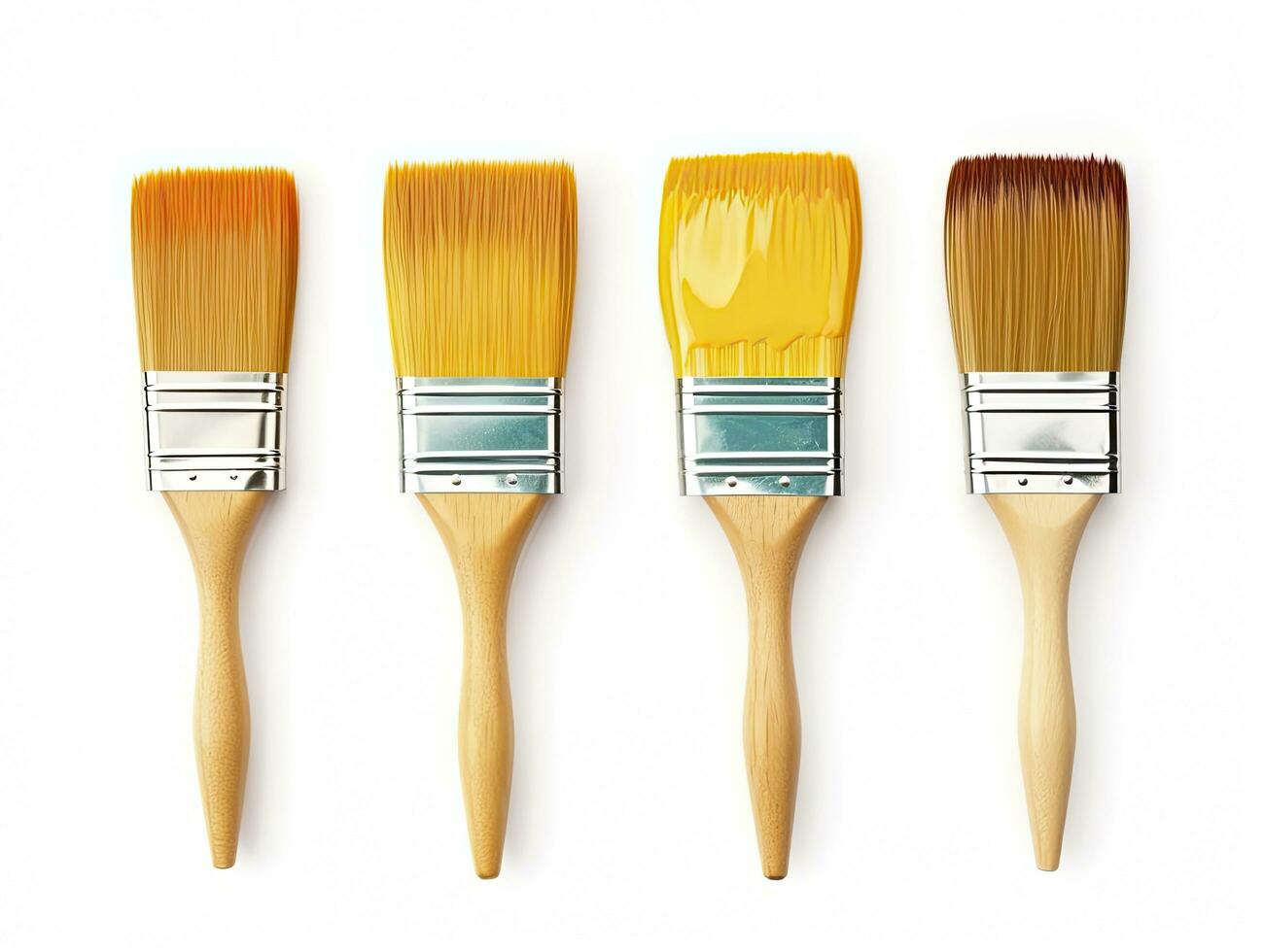 AI generated Paintbrush isolated white background. AI Generated photo