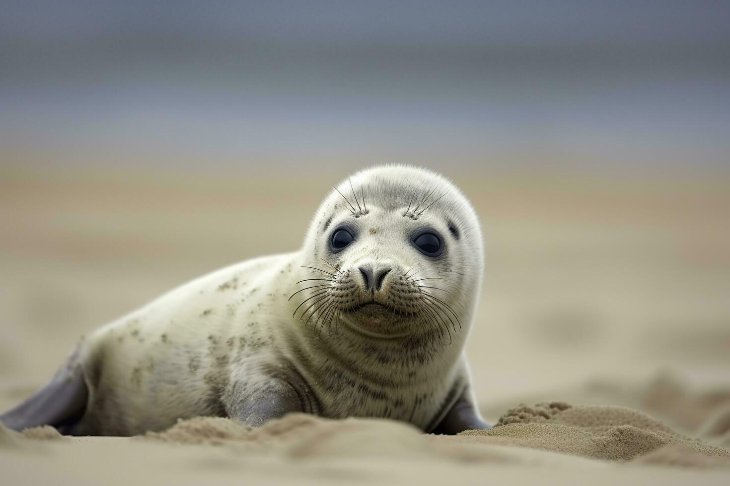 AI generated Harbor seal cub photo