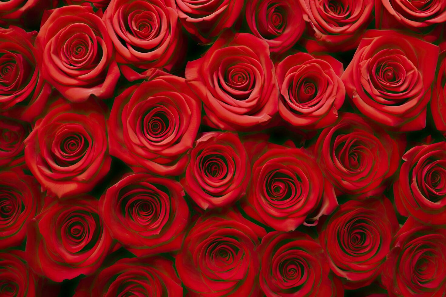 AI generated Red Rose Background for Valentine's Day. AI Generated photo