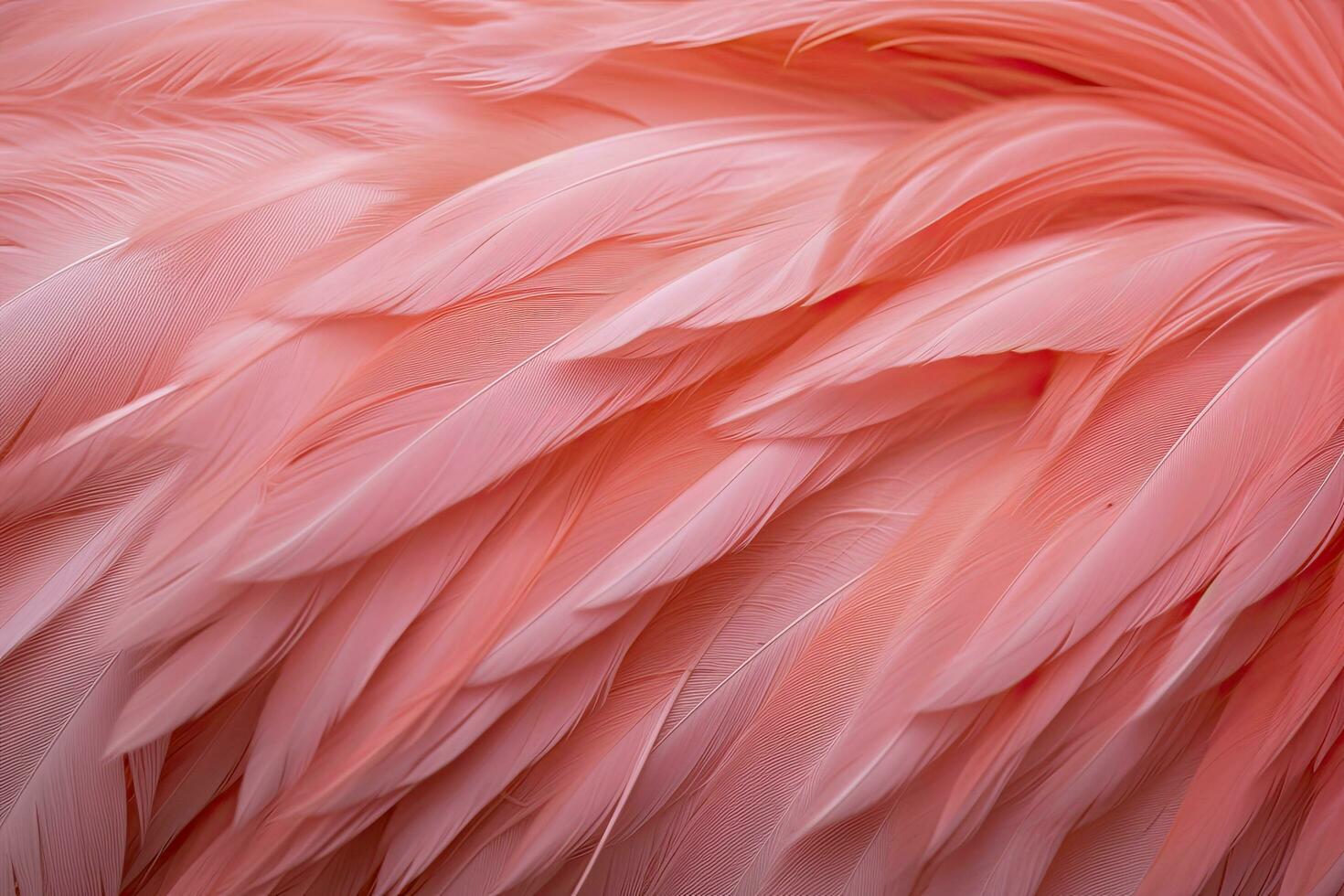 AI generated Flamingo Feather background. AI Generated photo