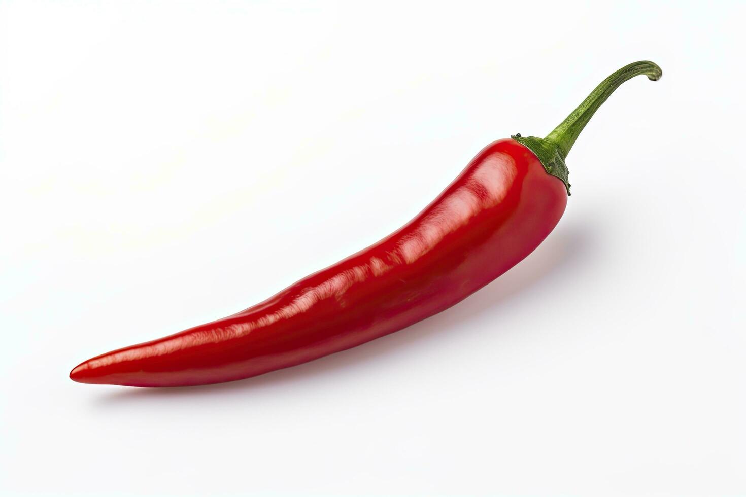 AI generated A Red chili pepper is isolated on a white background. AI Generated photo