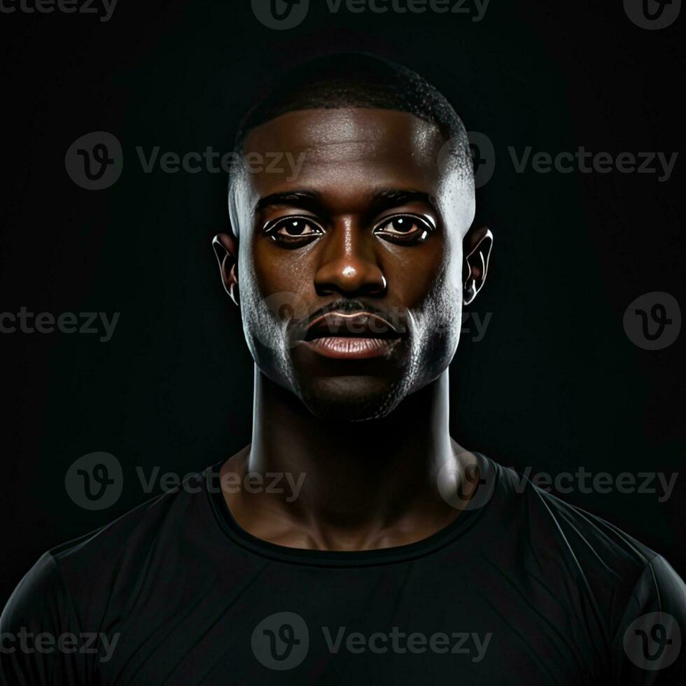 AI Generated Black history month portrait man photo