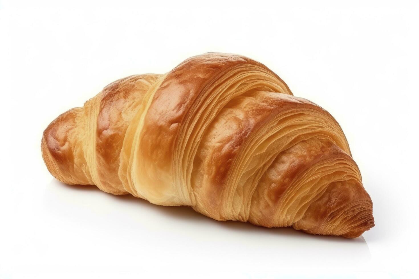 AI generated Croissant isolated on white background. AI Generated photo