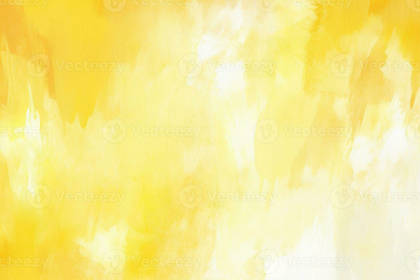 AI generated Abstract yellow watercolor texture with wet brush strokes for wallpaper design, hand-painted texture. Texture, background, pattern photo