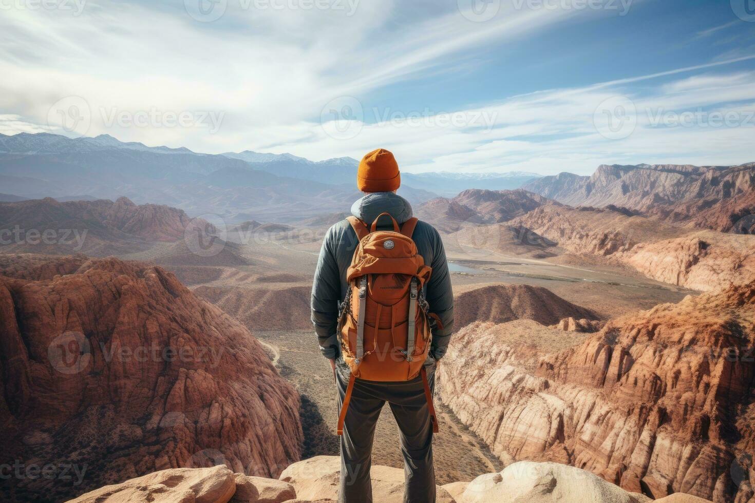 AI generated Photo of the adventure of remote hiking excursions ai created