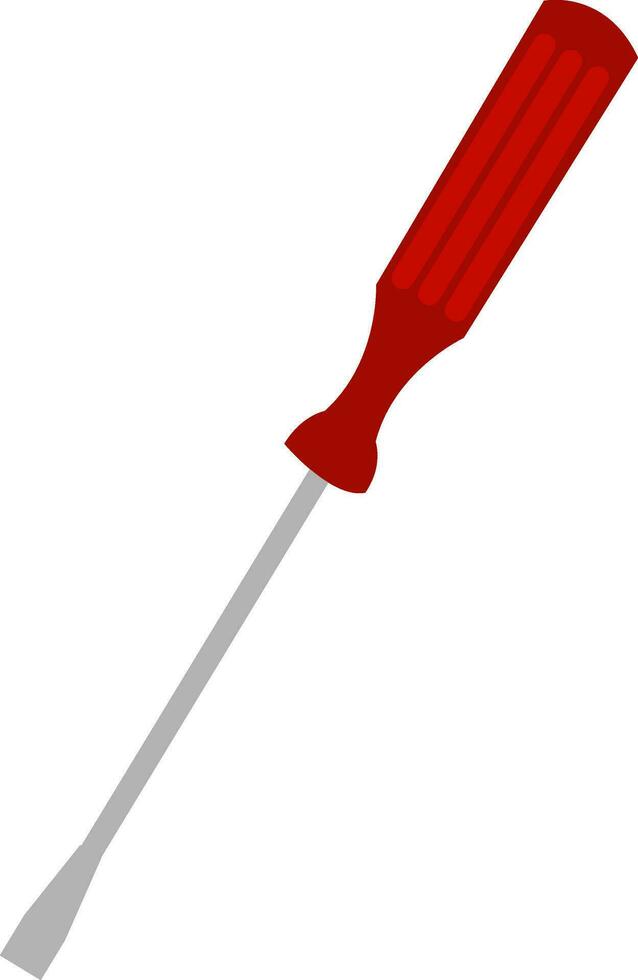 Clipart of the brown-colored screwdriver set isolated on white background, vector or color illustration