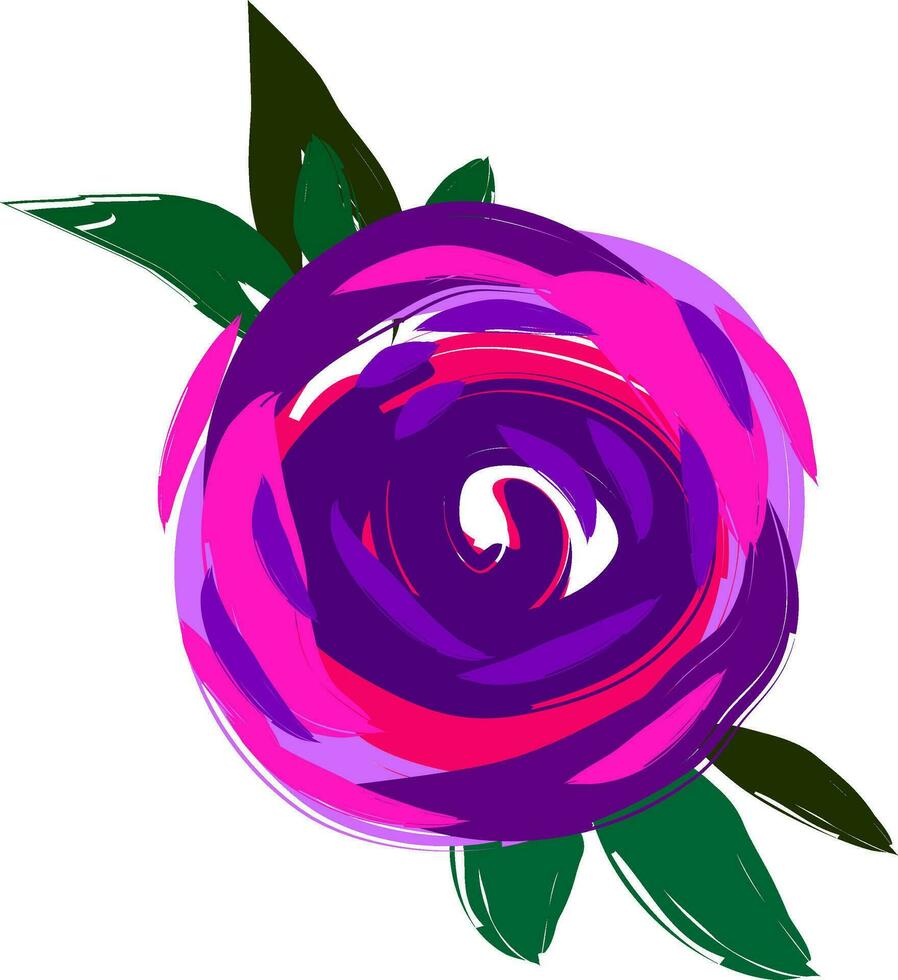 Colored flower vector or color illustration