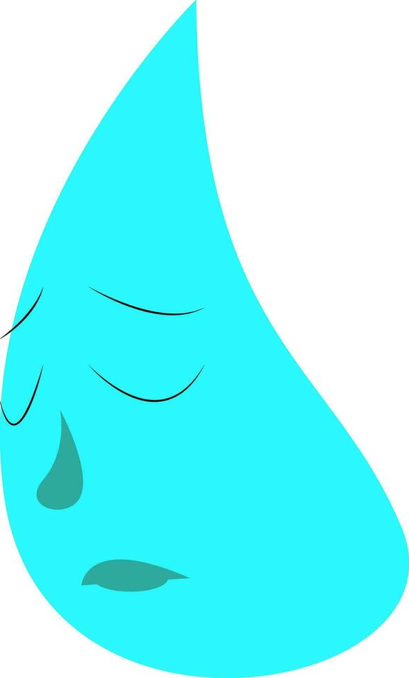 Water drop vector or color illustration