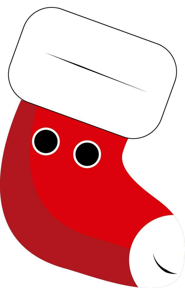 Emoji of the smiling sock, vector or color illustration