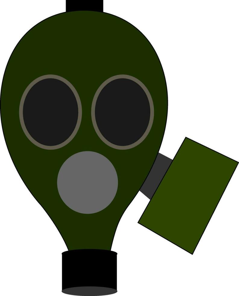 A gas mask , vector or color illustration