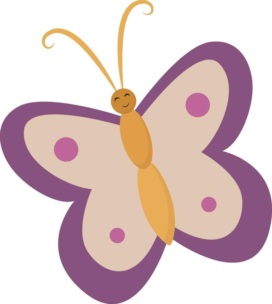 un vistoso mariposa , vector o color ilustración
