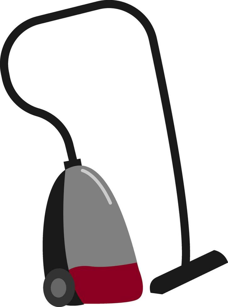 rojo vacío limpiador, vector o color ilustración