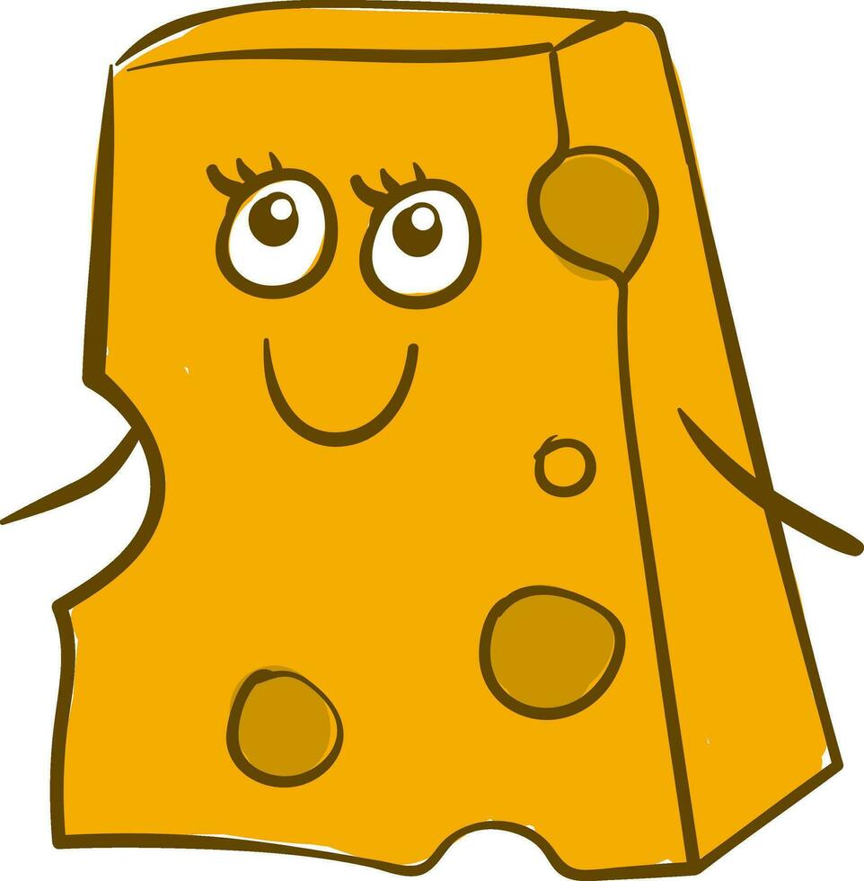 contento queso , vector o color ilustración