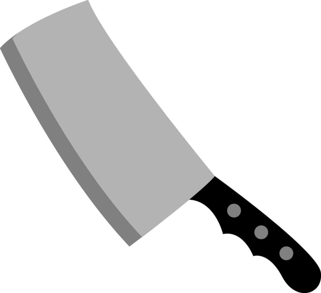 A big knife , vector or color illustration