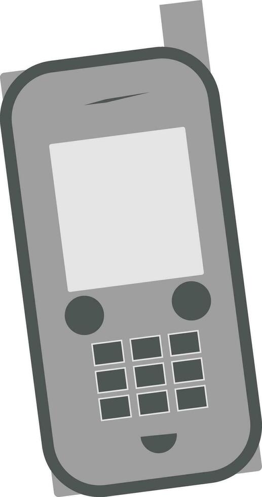 Happy cellphone , vector or color illustration