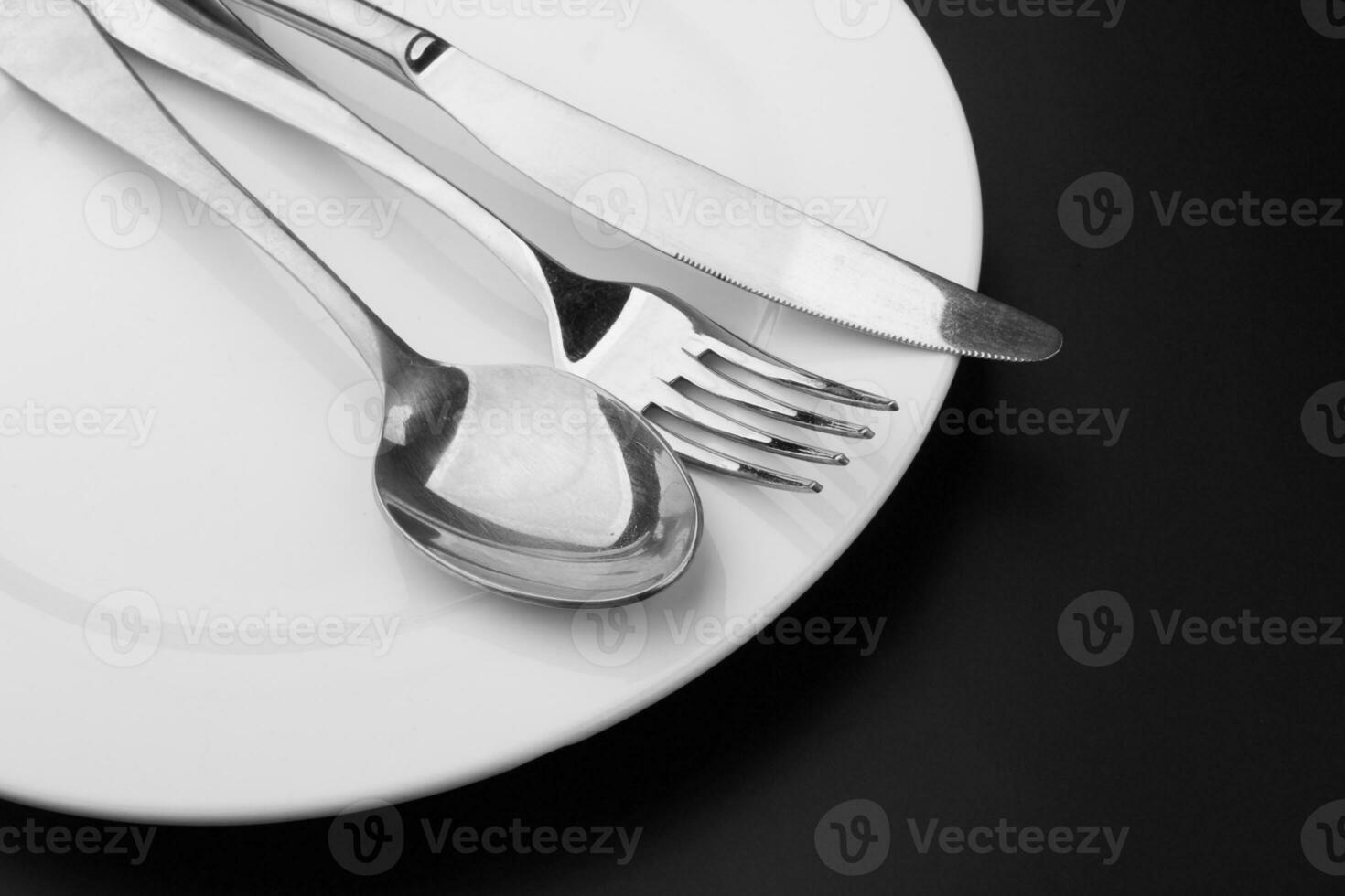 Cutlery with a plate photo