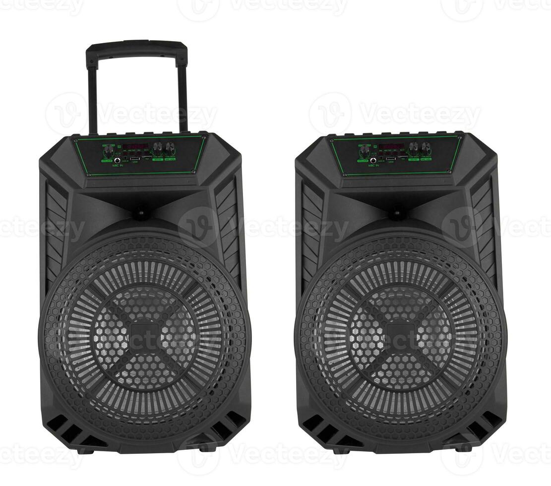 Portable speaker isolated photo