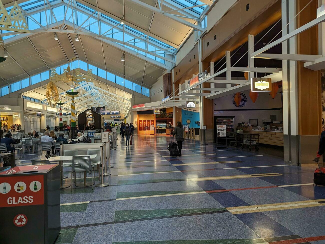 PORTLAND, USA - 12.10.2023 Interior Portland Airport. Waiting hall. photo