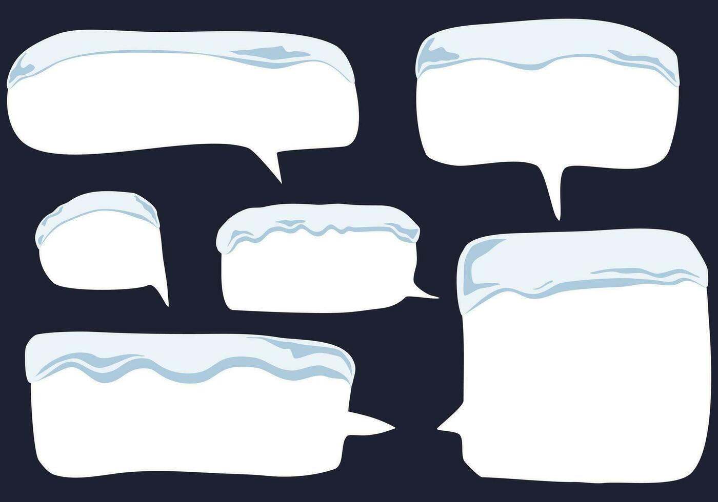 Set speech bubbles. speak chat box or chat vector square and doodle message