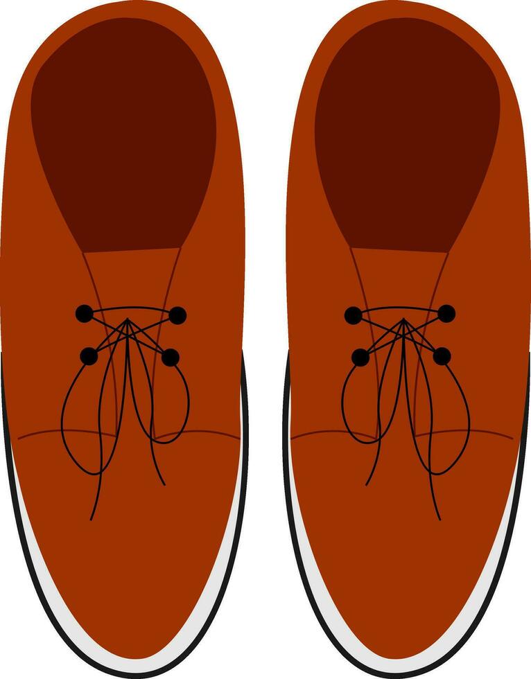 un par de zapatos, vector o color ilustración.