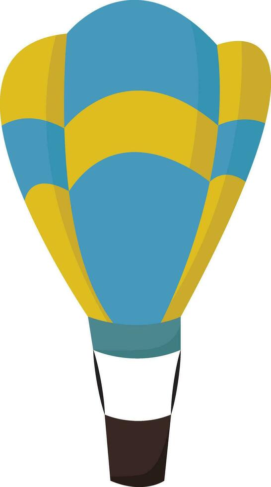 A hot air balloon , vector or color illustration