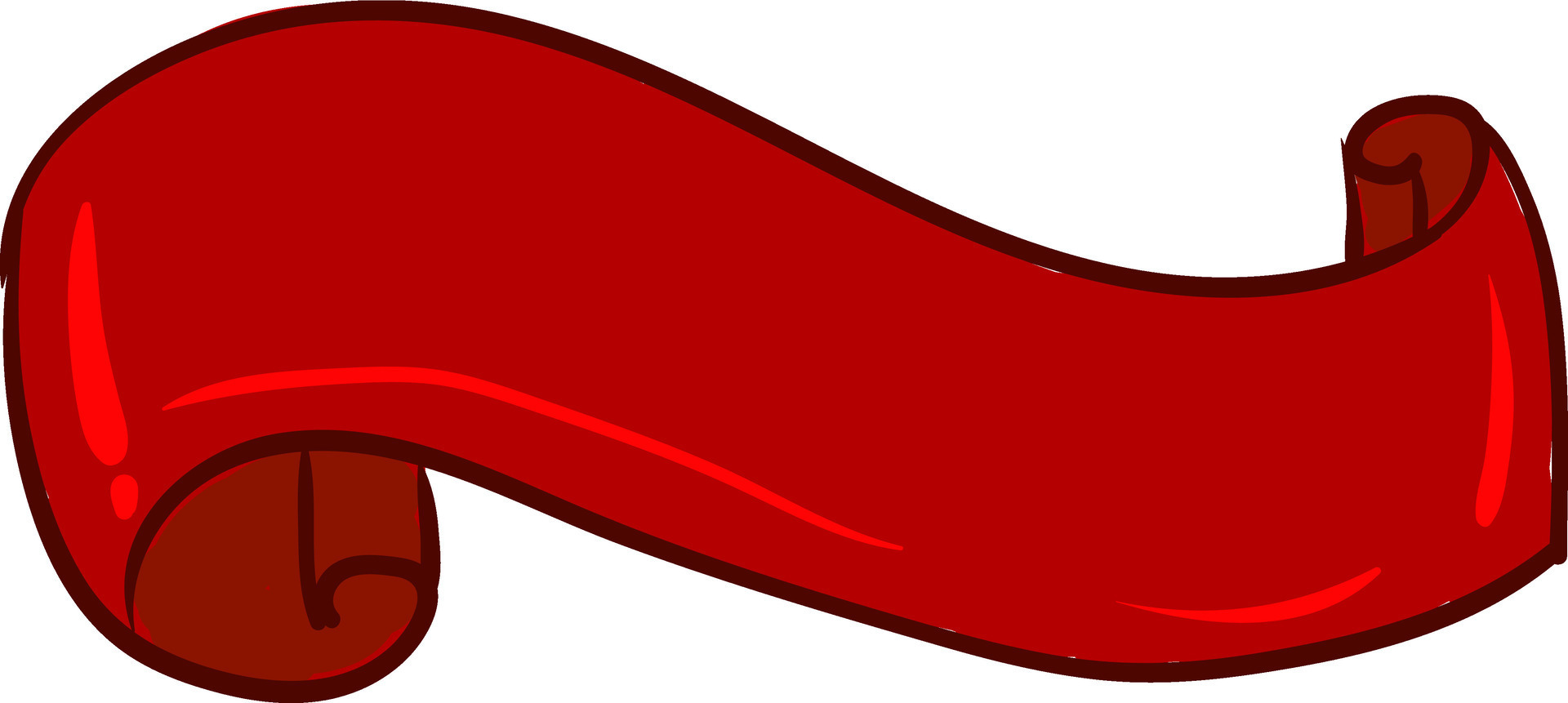 Red ribbon, vector or color illustration. 35431341 Vector Art at Vecteezy