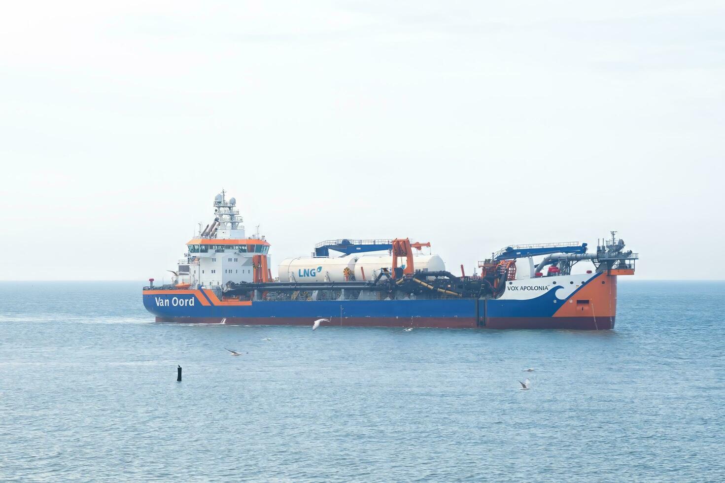 LNG trailing suction hopper dredger Vox Apolonia, Westkapelle,Netherlands,09-27-2023 photo