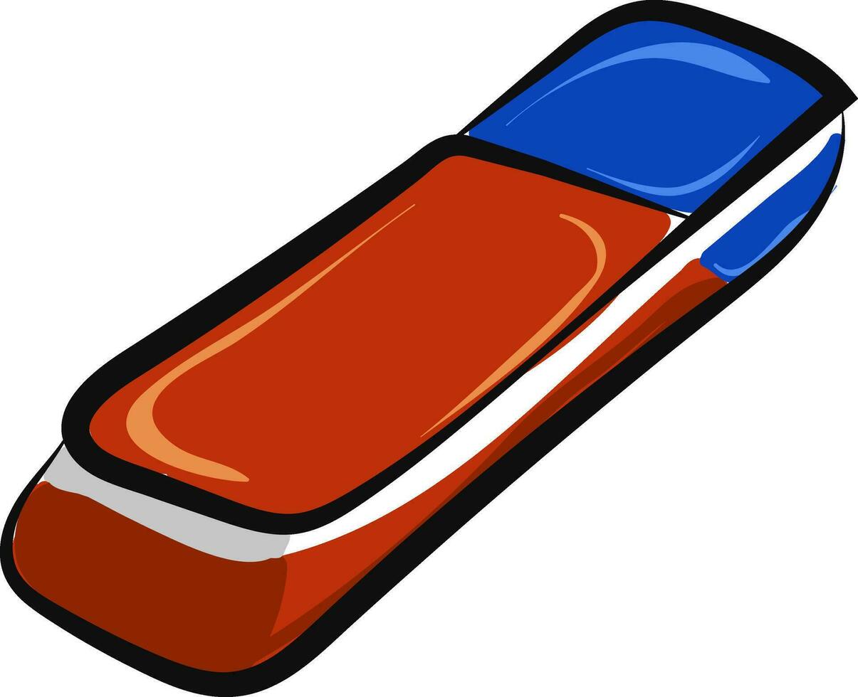 Image of eraser Kohinoor - eraser, vector or color illustration.