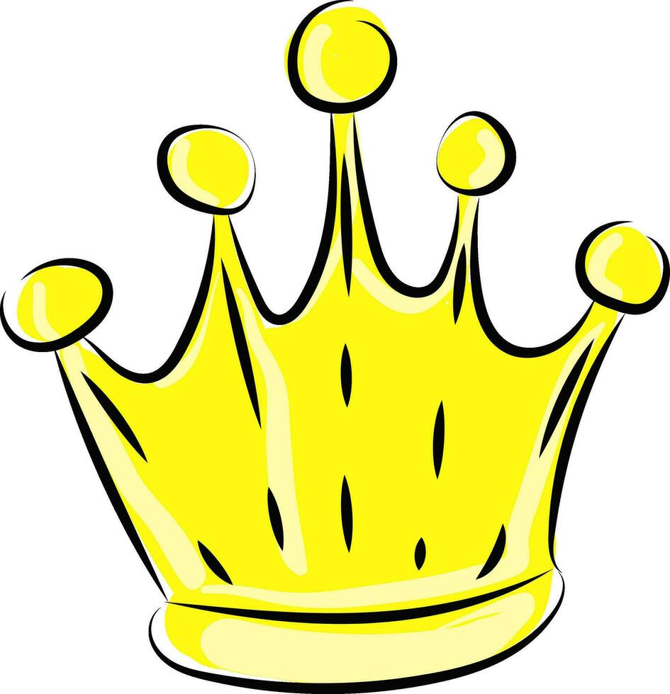 Image of crown, vector or color illustration.