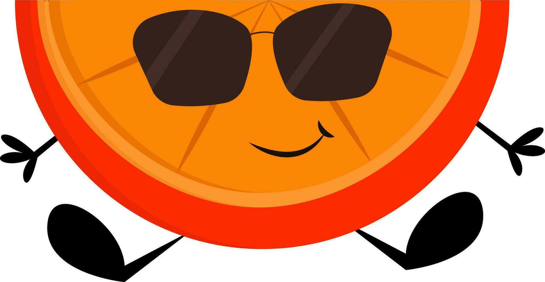Image of cool orange, vector or color illustration.