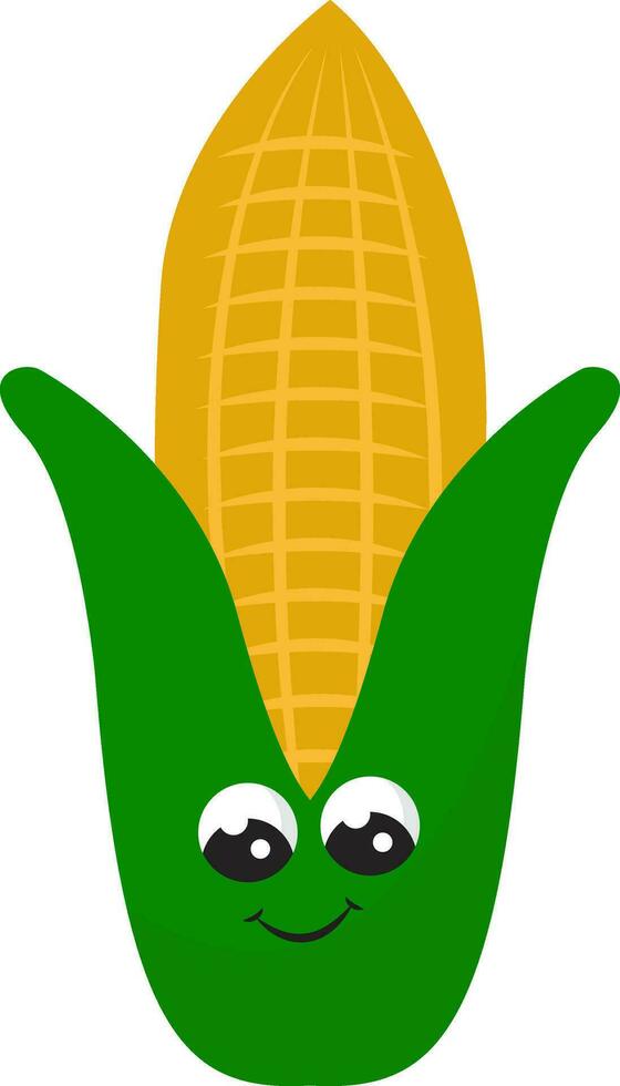 Image of corn pop, vector or color illustration.
