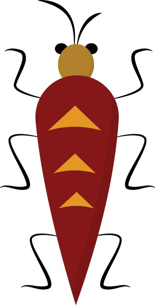 Image of bug, vector or color illustration.