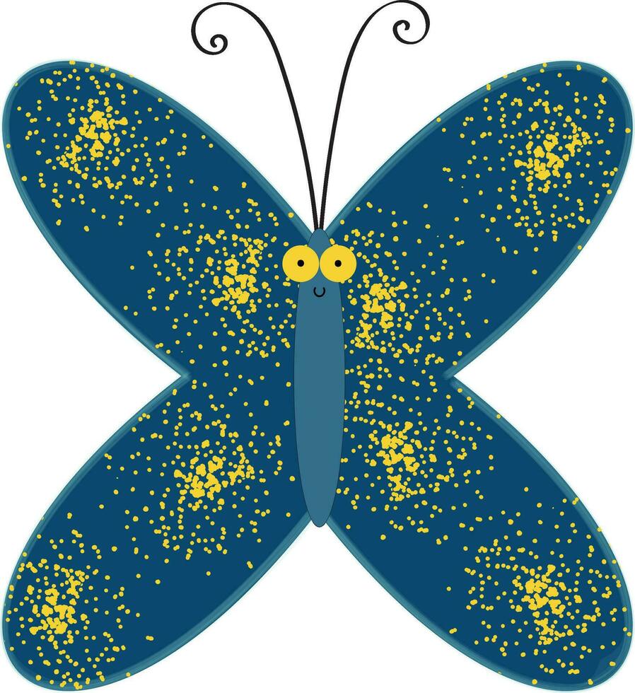 Image of butterfly, vector or color illustration.