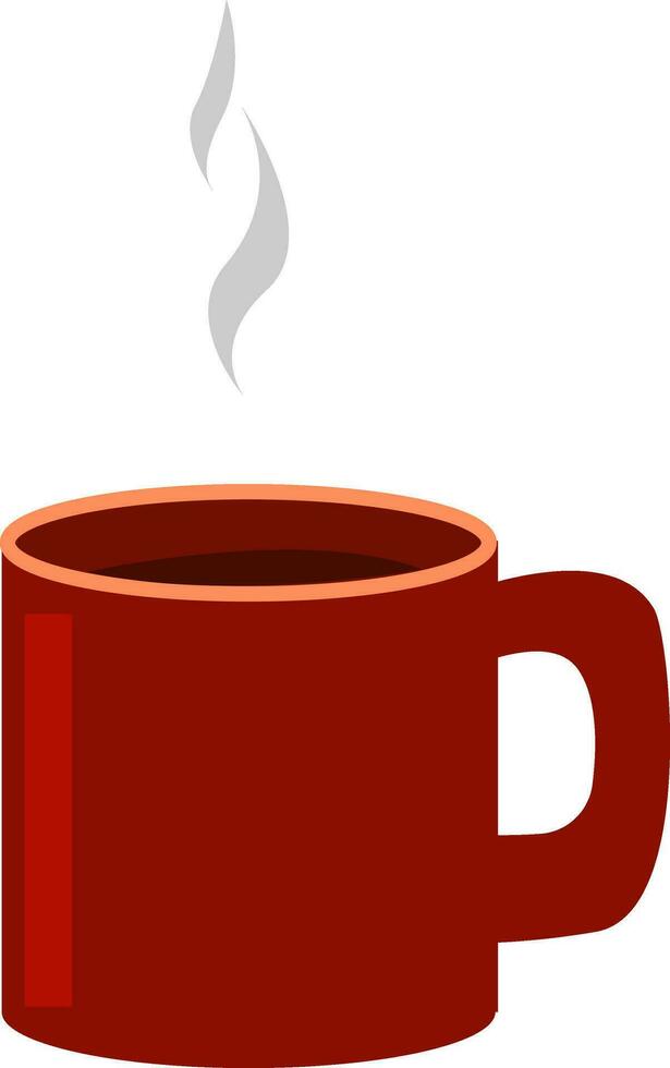 Image of cup of coffee, vector or color illustration.