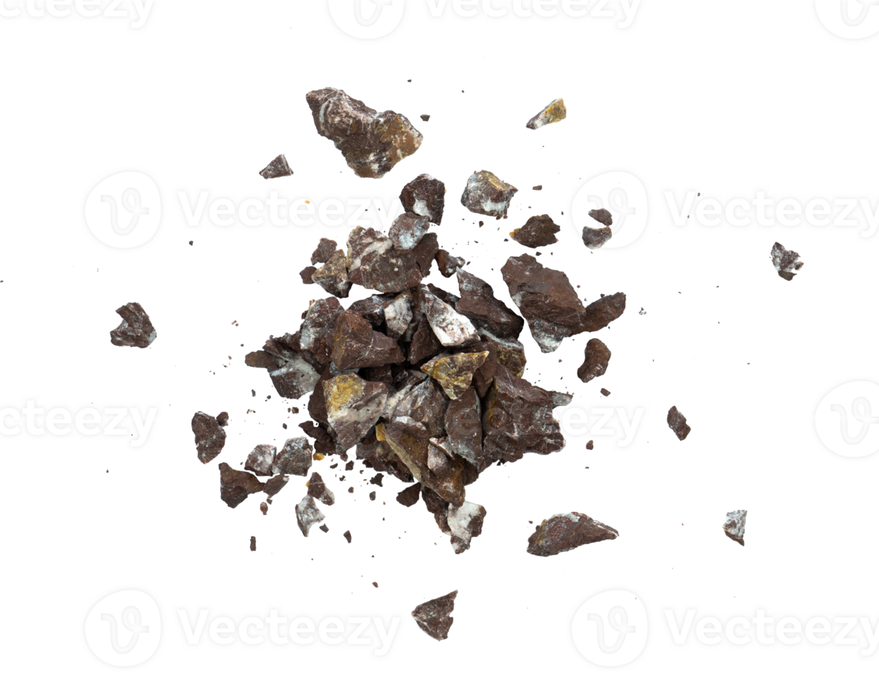 explosion rock particle isolated element png