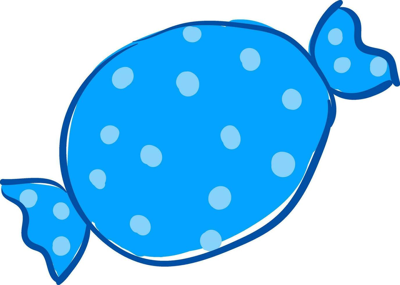 Image of aquamarine candy, vector or color illustration.